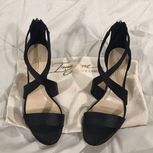 Vince Camuto Black low heel sandals